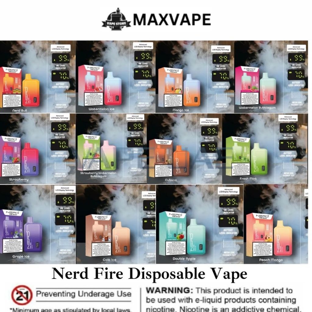 Nerd Fire 8000 Puffs Disposable Vape