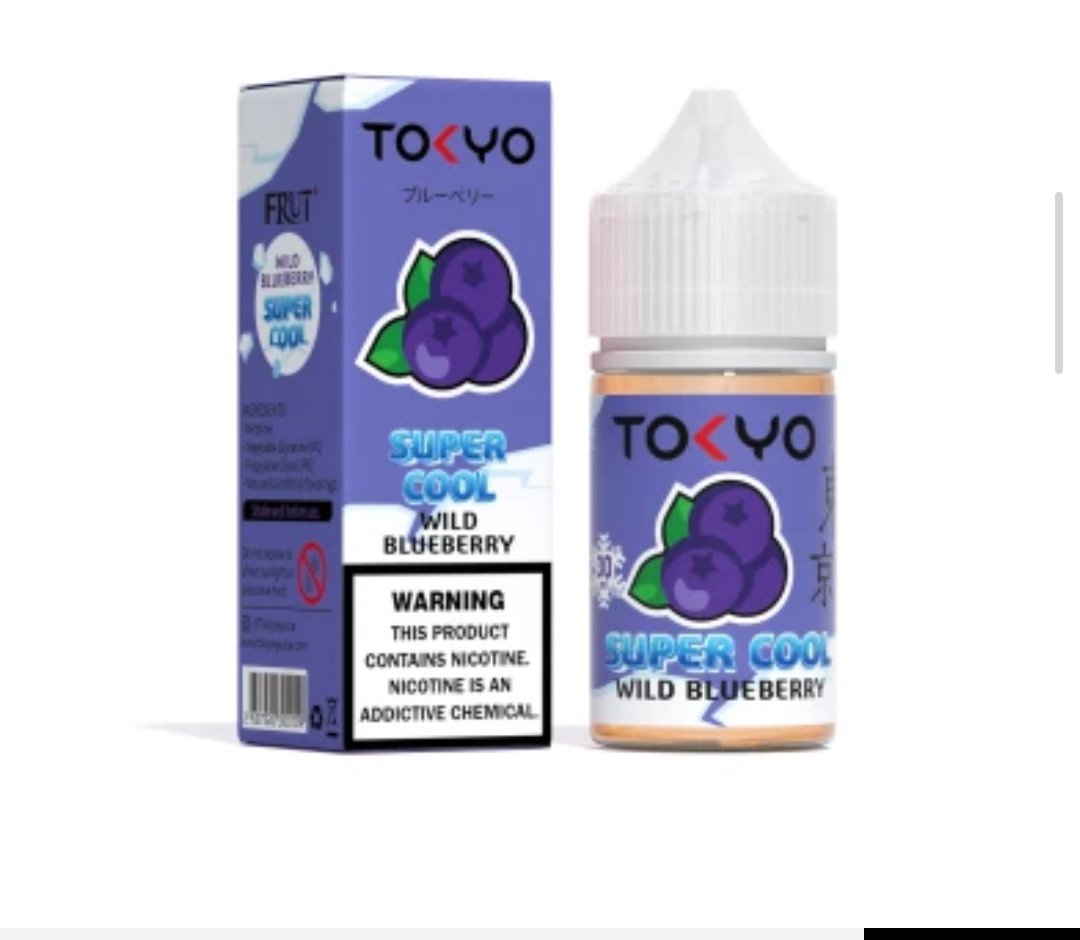 2024/12/1000476265.jpg Tokyo Super Cool Wild Blueberry Saltnic 30ml - Image 1