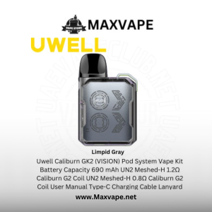 Buy Uwell GK2 Vision Kit Battery Capacity 690 mAh In Dubai - Image 4