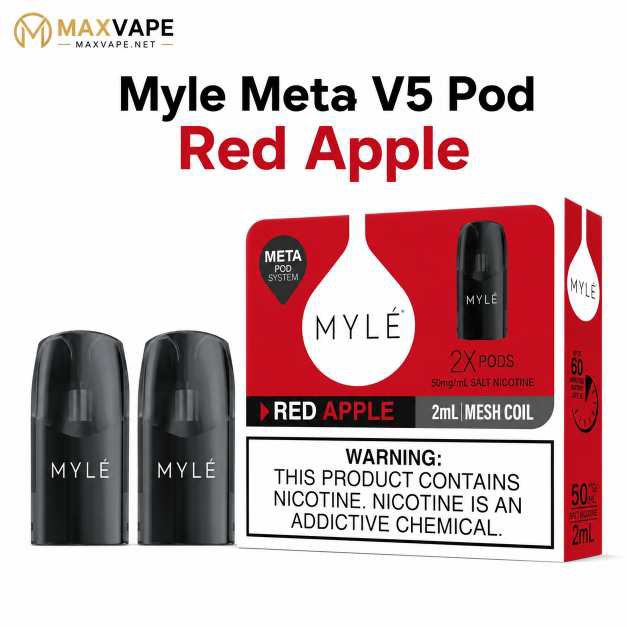 2025/04/1000476534.jpg MYLE Meta V5 Pod – Red Apple Flavor - Image 1