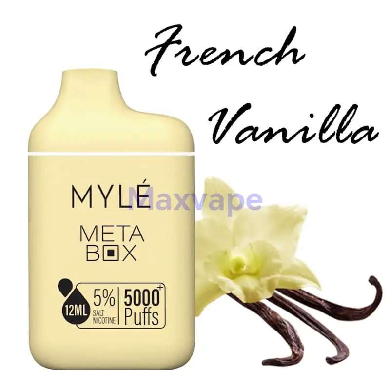2025/05/7075.jpg Best MYLE Meta Box French Vanilla Disposable Vape in Dubai - Image 1