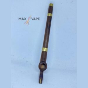 Medwakh Pipe Wood 3 Ring Design Gold
